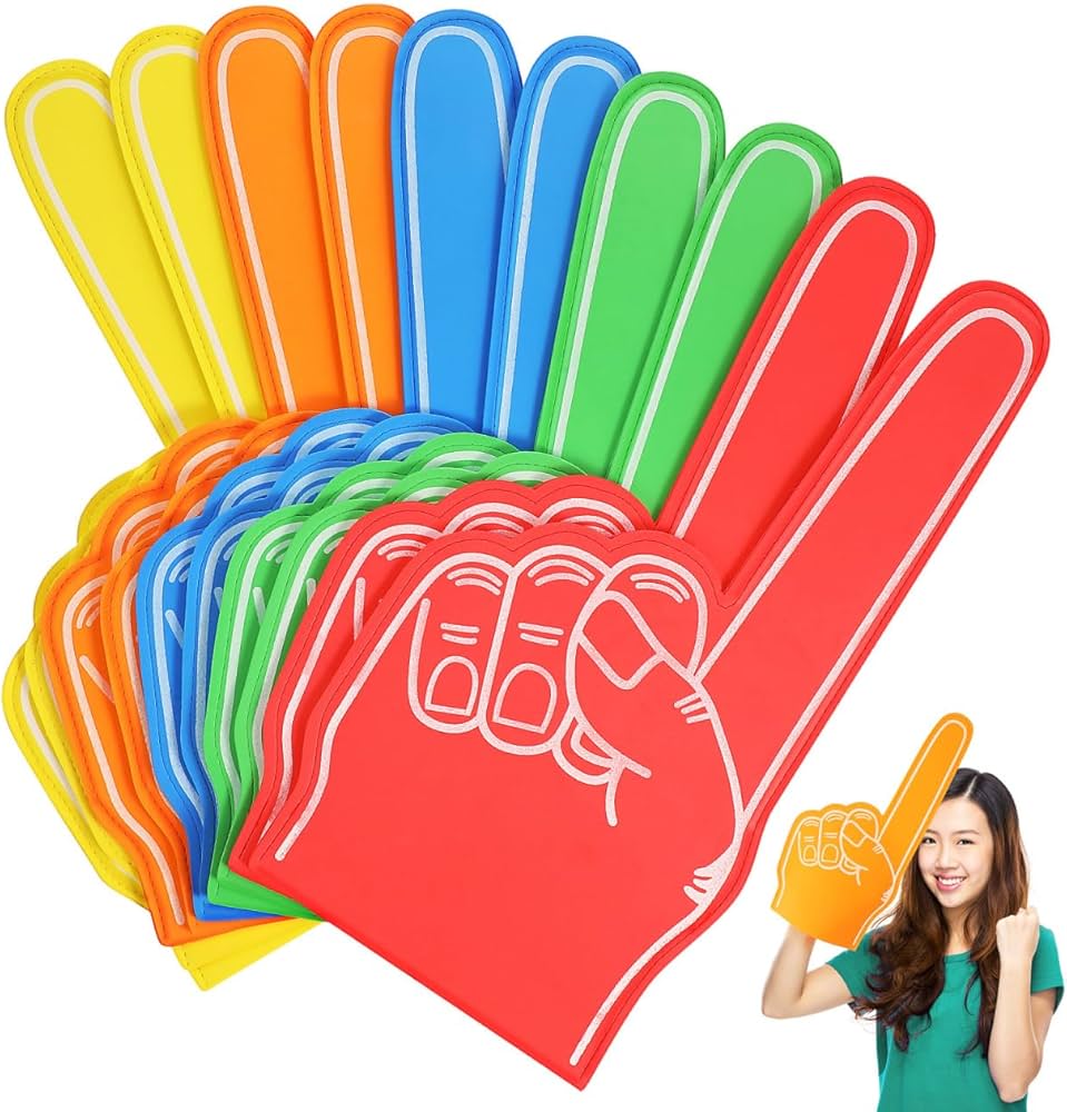 Amazon.com : INOOMP 10pcs Giant Foam Finger 18In Number 1 Foam