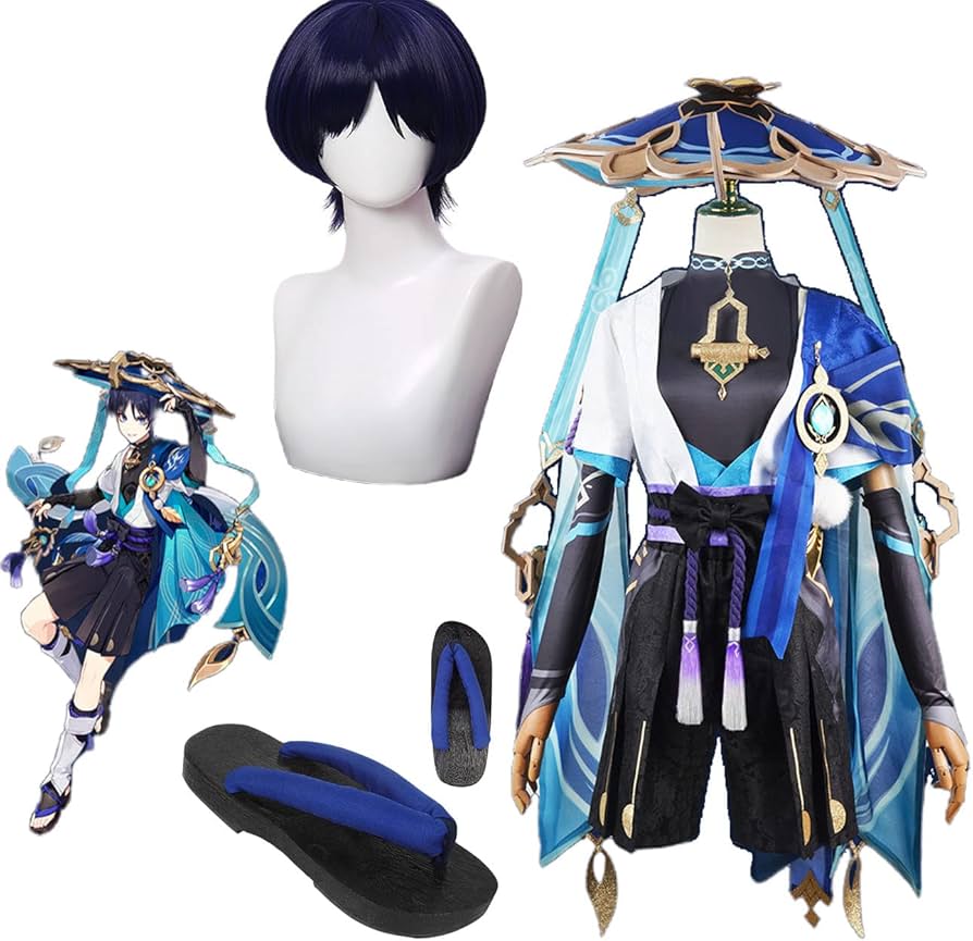Amazon.co.jp: [YAYANA]原神げんしんゲームコスプレ稲 妻 放浪者 散兵