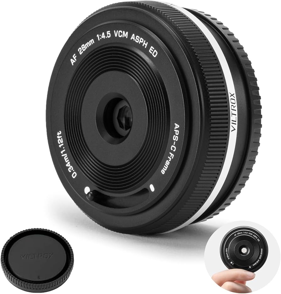 Amazon.com : VILTROX 28mm F4.5 XF Pancake APS-C for Fuji XF, Auto