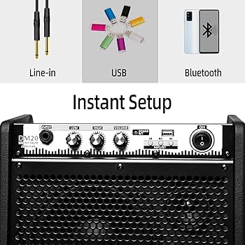 Amazon | Coolmusic DM20 20W BT パーソナルモニターアンプ電気ドラム