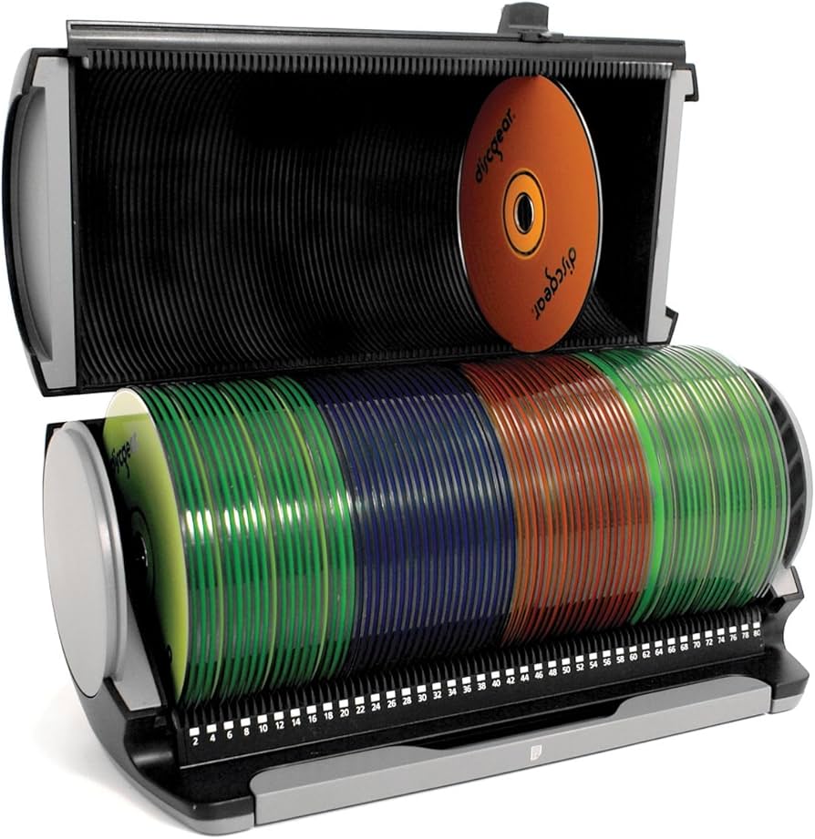Amazon.co.jp: discgear ディスクギア CD DVD ケース 80枚収納