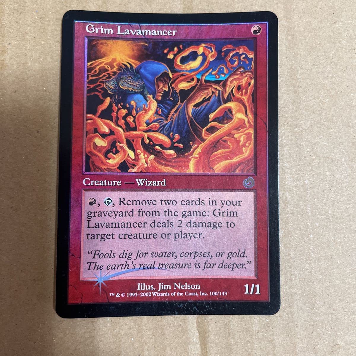 Amazon.co.jp: MTG渋面の溶岩使い/Grim Lavamancer Foil版 TOR版