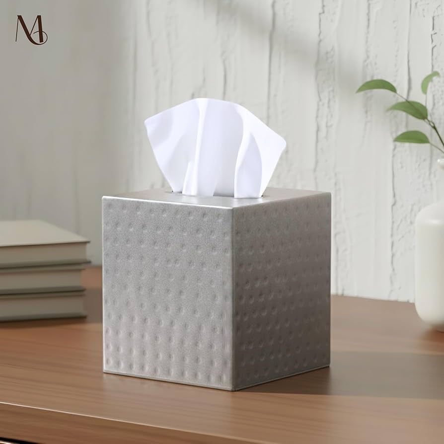 Amazon.com: Monarch Abode Tissue Box Cover Square – Hand Hammered