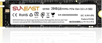 Amazon | SUNEAST 2TB NVMe SSD PCIe Gen 3.0 ×4 M.2 Type 2280 内蔵
