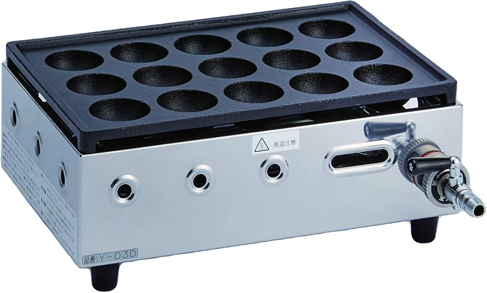 Amazon.co.jp: 山岡金属工業 ヤマキン ガスたこ焼き器「こだま