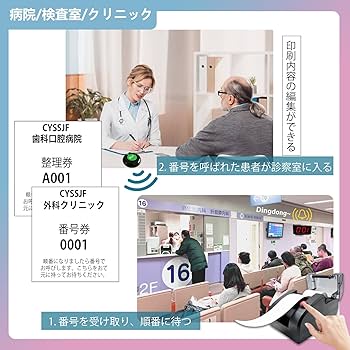 Amazon.co.jp: CYSSJF 発券機 整理券 順番待ち 業務用 (感熱紙1巻入れ