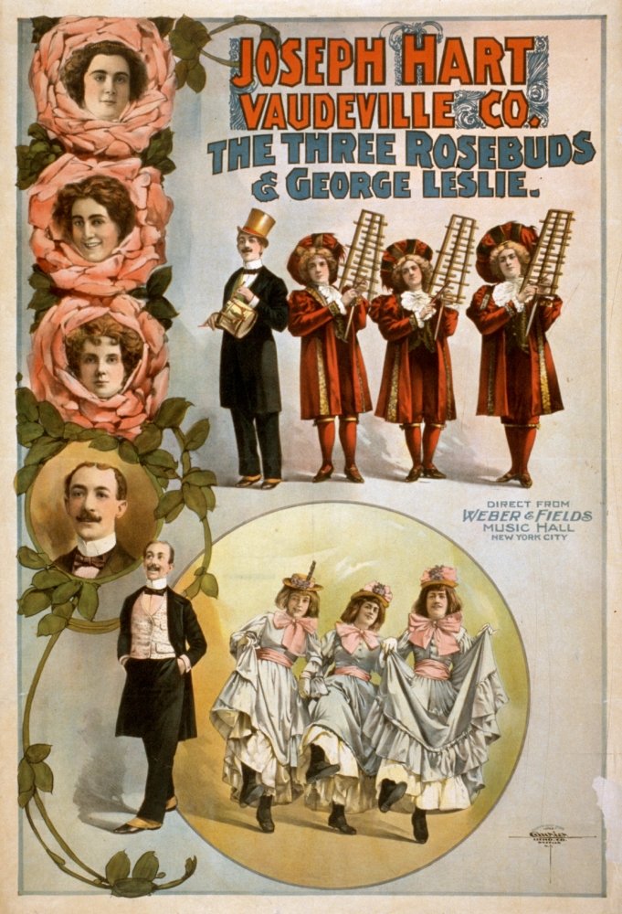 Amazon.com: Vaudeville Poster C1899 Nlithograph Poster For A Show