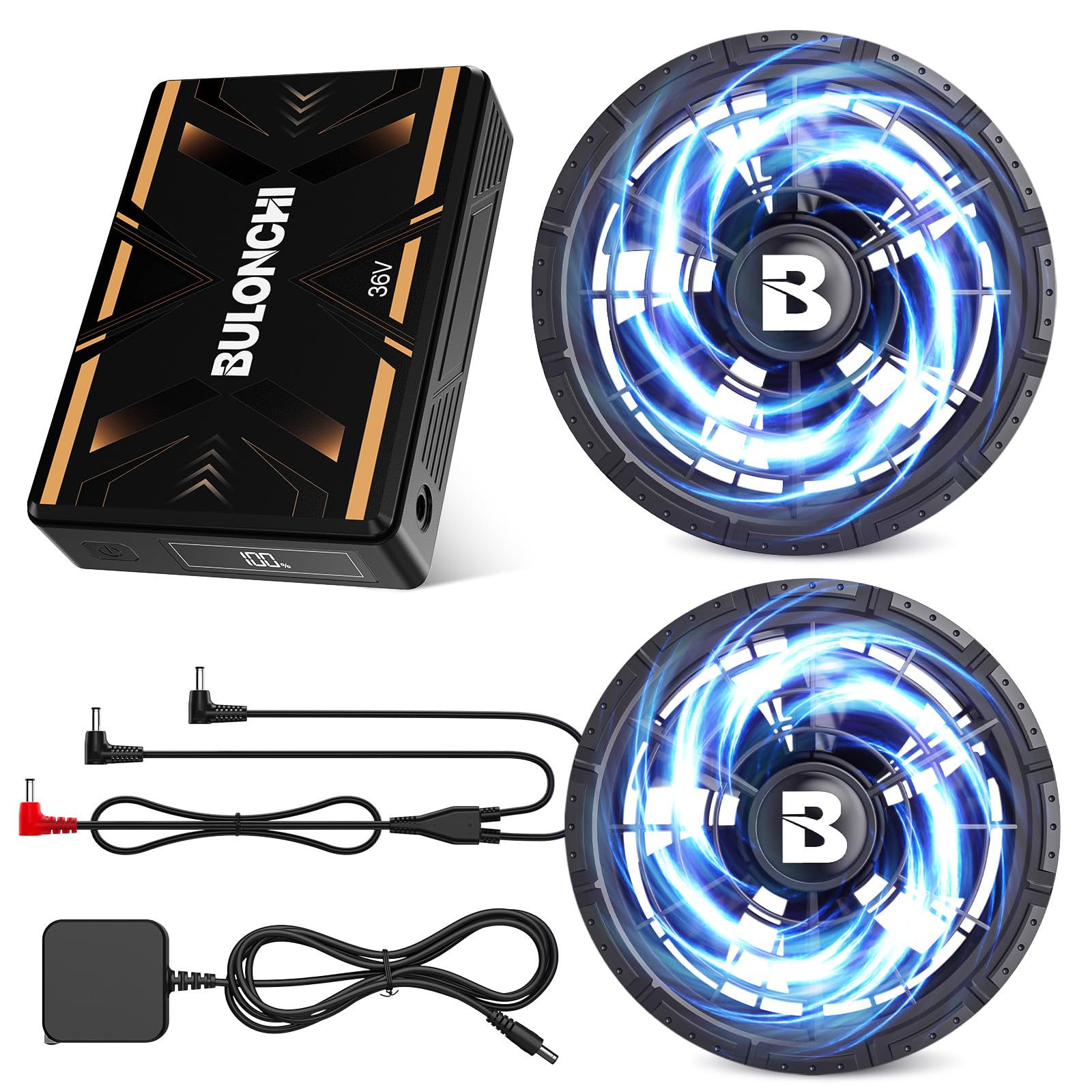 2025暴風新登場 40V/30000mAh】ファンバッテリーセット空調作業服