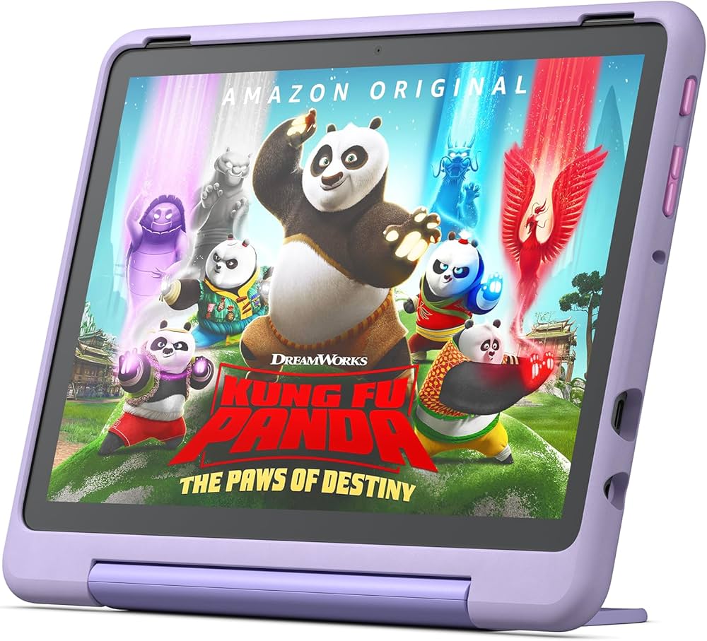 Amazon Fire HD 10 Kids tablet, includes slim case for ages 6-12