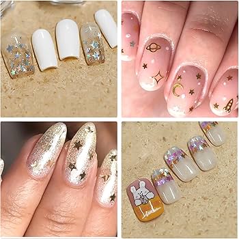 Amazon.co.jp: ZHEJIA キラキラ星型3mmラメ【12色】ラメグリッター