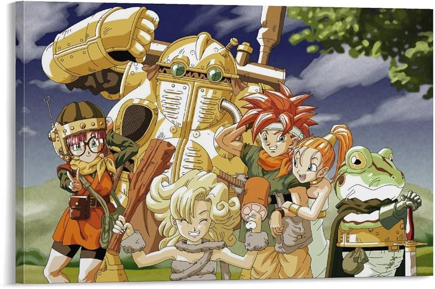 Amazon.co.jp: クロノ・トリガー ポスター 装飾 絵 キャンバス 壁
