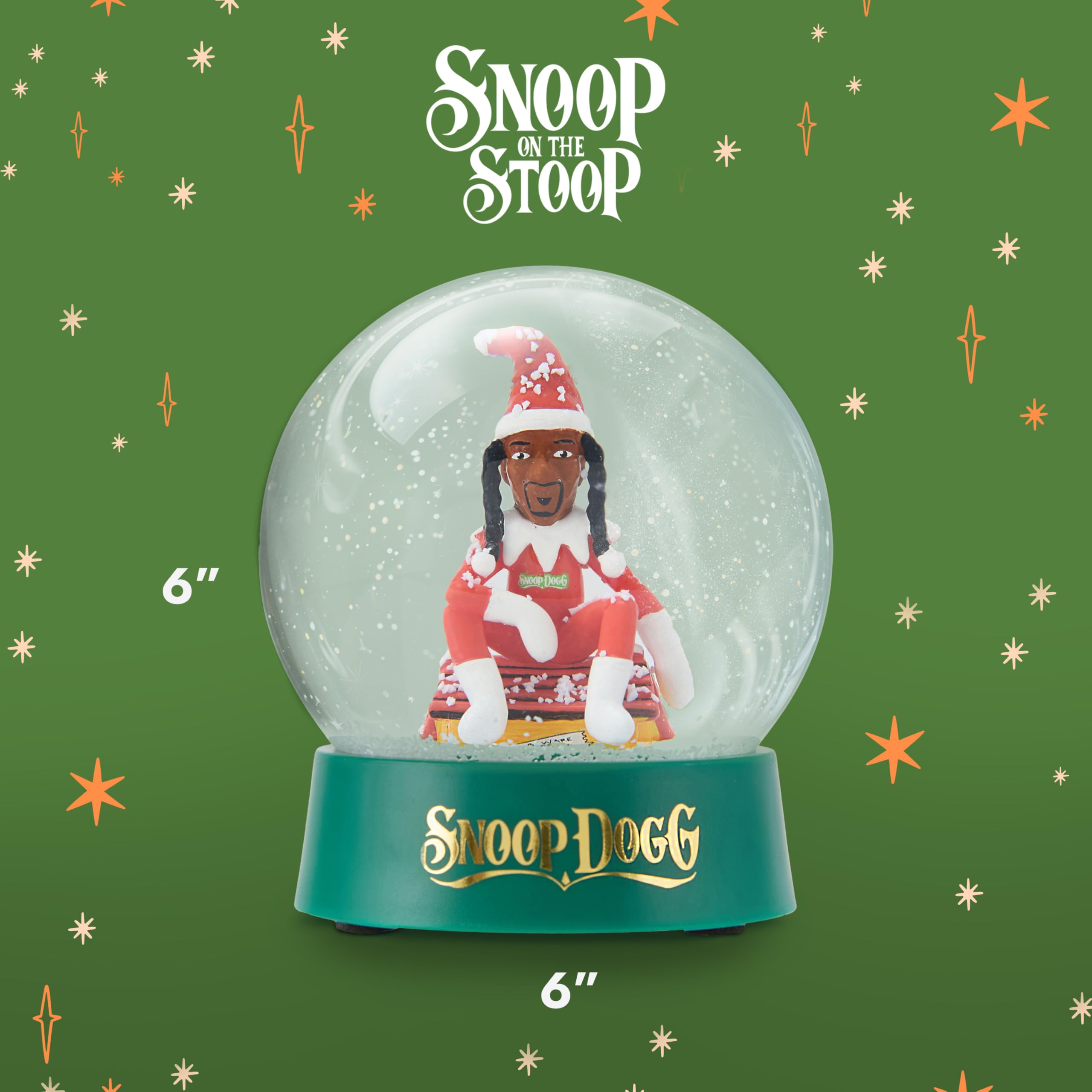 Snoop Dogg Snoop on The Stoop Snow Globe, Christmas Decorations