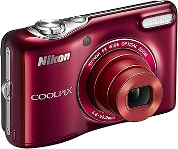 Amazon | Nikon デジタルカメラ COOLPIX L32 レッド 光学5倍ズーム