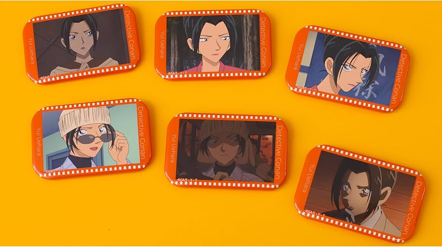 Amazon.co.jp: 名探偵コナン[アニメ版] 上原由衣 スクエア缶バッジ