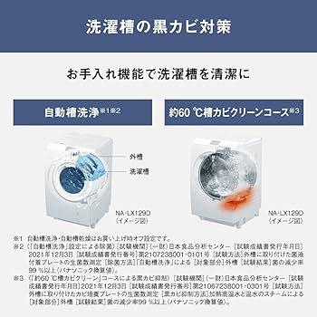 Amazon | パナソニック ドラム式洗濯乾燥機 幅63.9cm 洗濯12kg/乾燥6kg