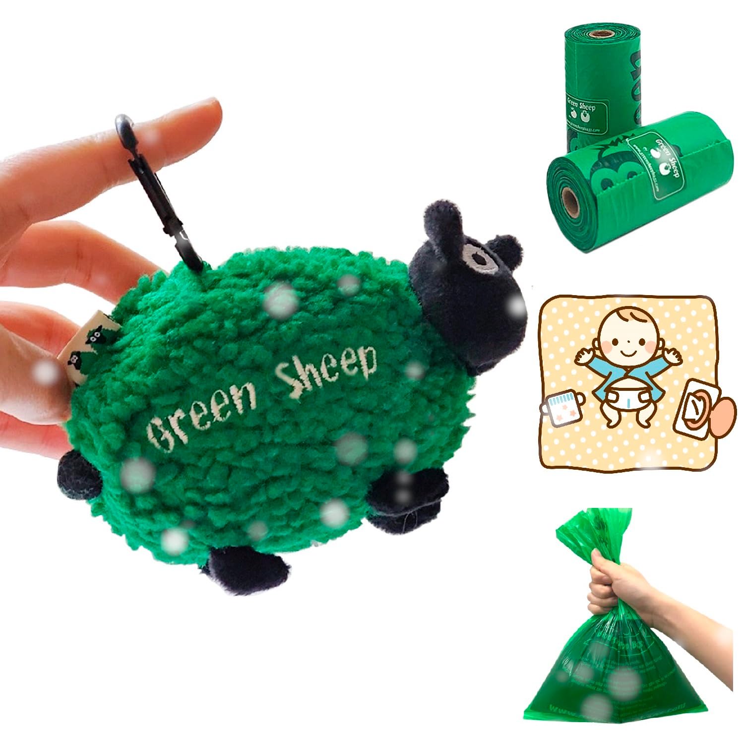 Amazon.co.jp: DearJapan ひつじポーチ エチケット袋 ゴミ袋 防臭袋