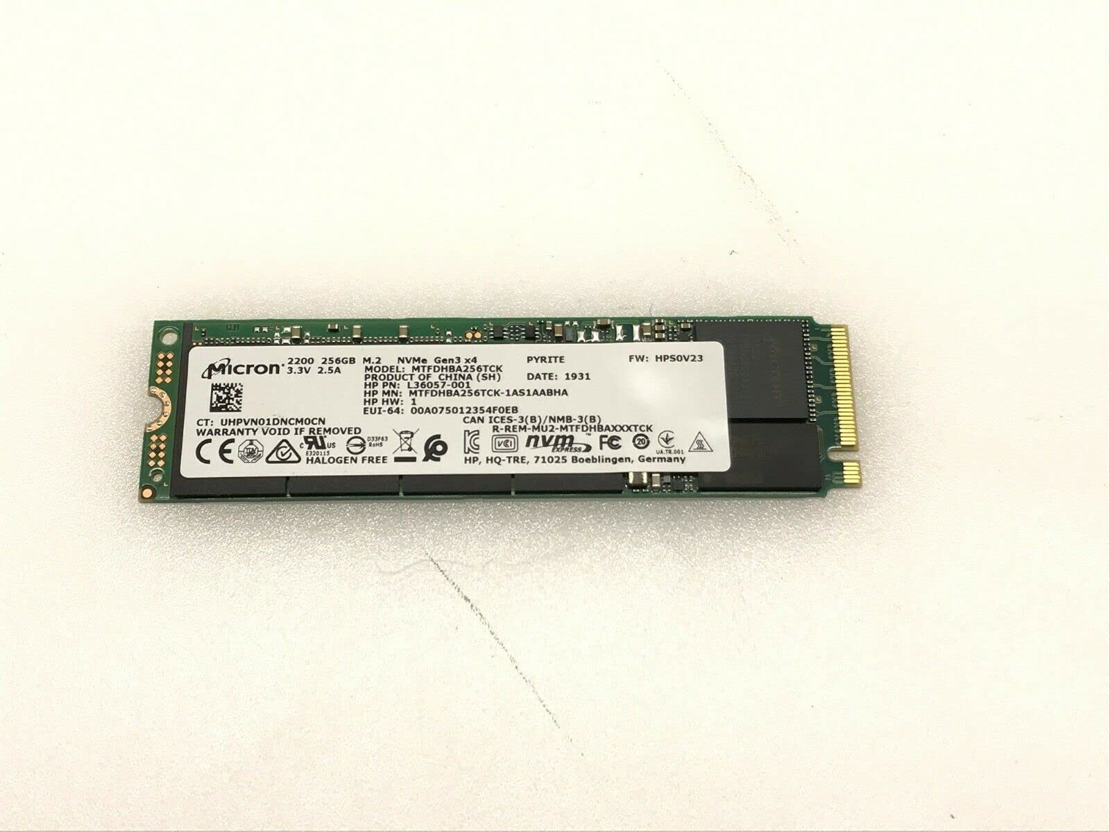 ③-W739-Micron NVMe 256GB SSD 4点 ③-W739-Micron NVMe 256GB SSD 4点