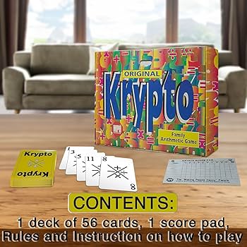 Amazon.com: Krypto Original Arithmetic Game - Card Game of