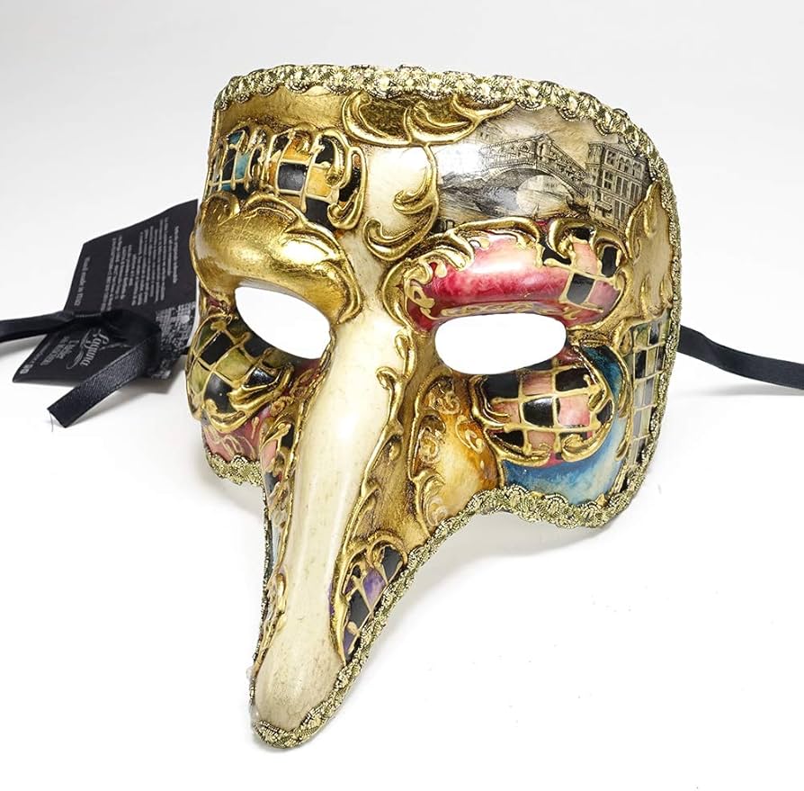 Amazon.co.jp: イタリー製 マスケラ 仮面 【Capitano】カピターノ 隊長