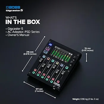 Amazon.com: BOSS Gigcaster 5 Compact 5-Channel Audio Streaming