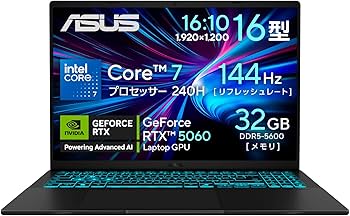 Amazon.co.jp: ASUS ゲーミングノートPC ASUS Gaming V16 V3607VM 16