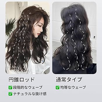 Amazon | MARUHADO パーマロッド 円錐ロッド ヘアローラー 円すい ヘア