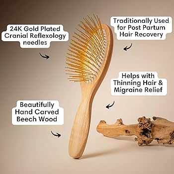 Amazon.com : Snow Fox Skincare Gua Sha Hair Brush - Wooden Edition