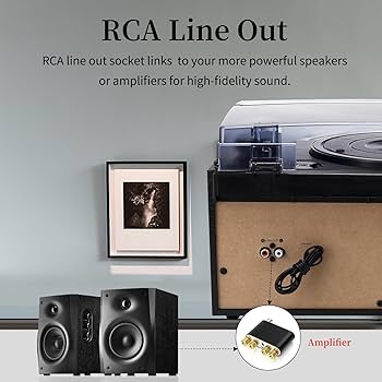 Amazon.com: MUSITREND 9 in 1 Record Player with External Speakers