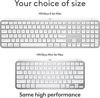 Amazon.com: Logitech MX Keys S for Mac, Wireless Keyboard, Fluid