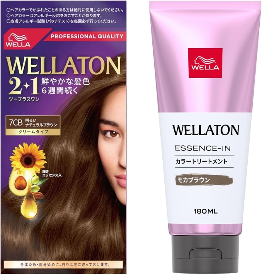 Amazon.co.jp: Wella ウエラトーン 白髪染め2点セット (2+1 クリーム
