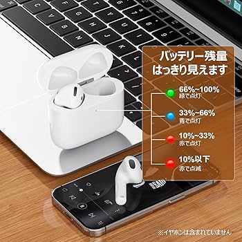 Amazon | PIAQEIOZ 充電ケース AirPods4との互換性あり AirPods4用充電