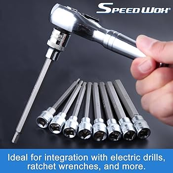 Amazon | SPEEDWOX 20個組 エクストラロング六角ビットソケットセット