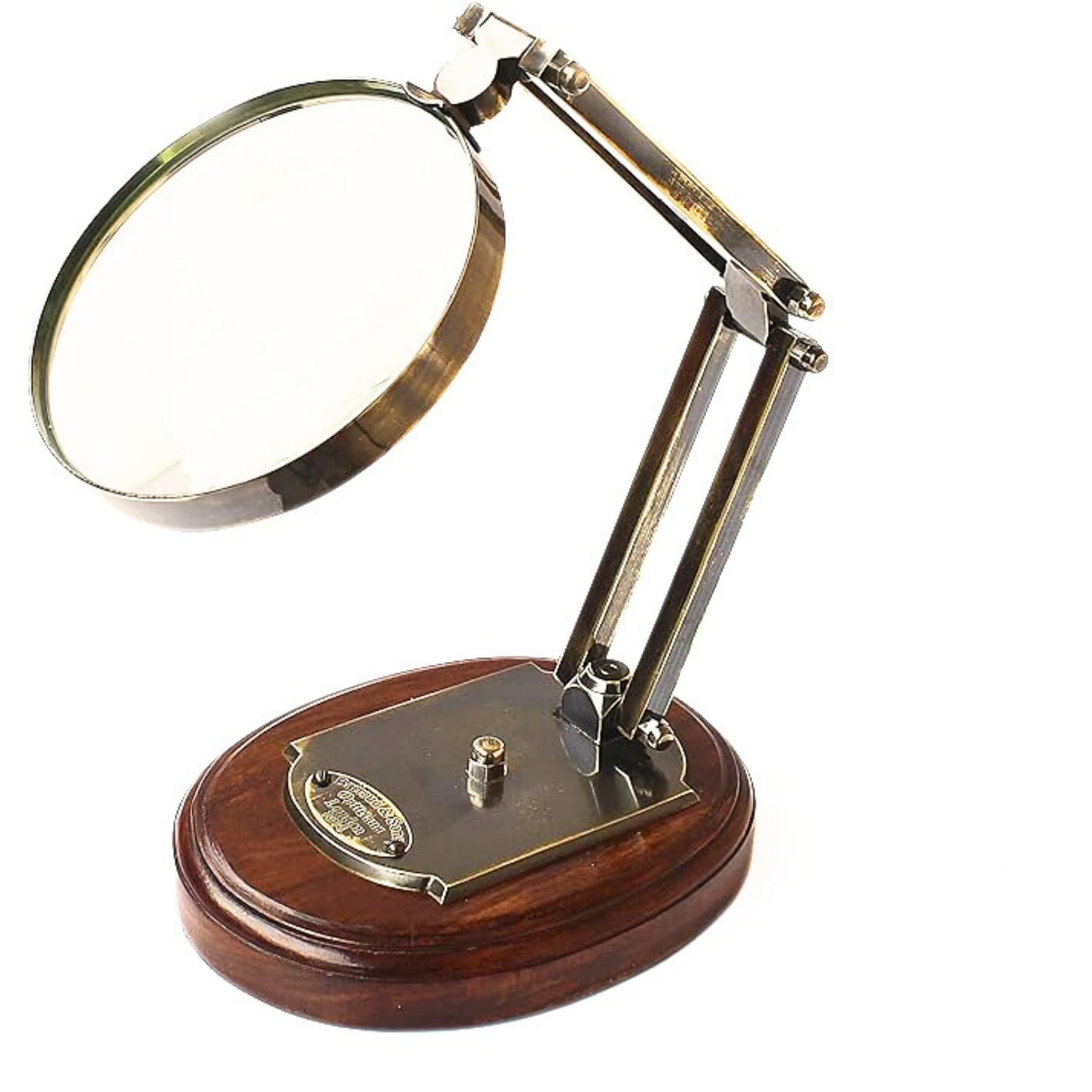 Amazon | アンティーク拡大鏡 Barraud & Sons London 真鍮 拡大鏡