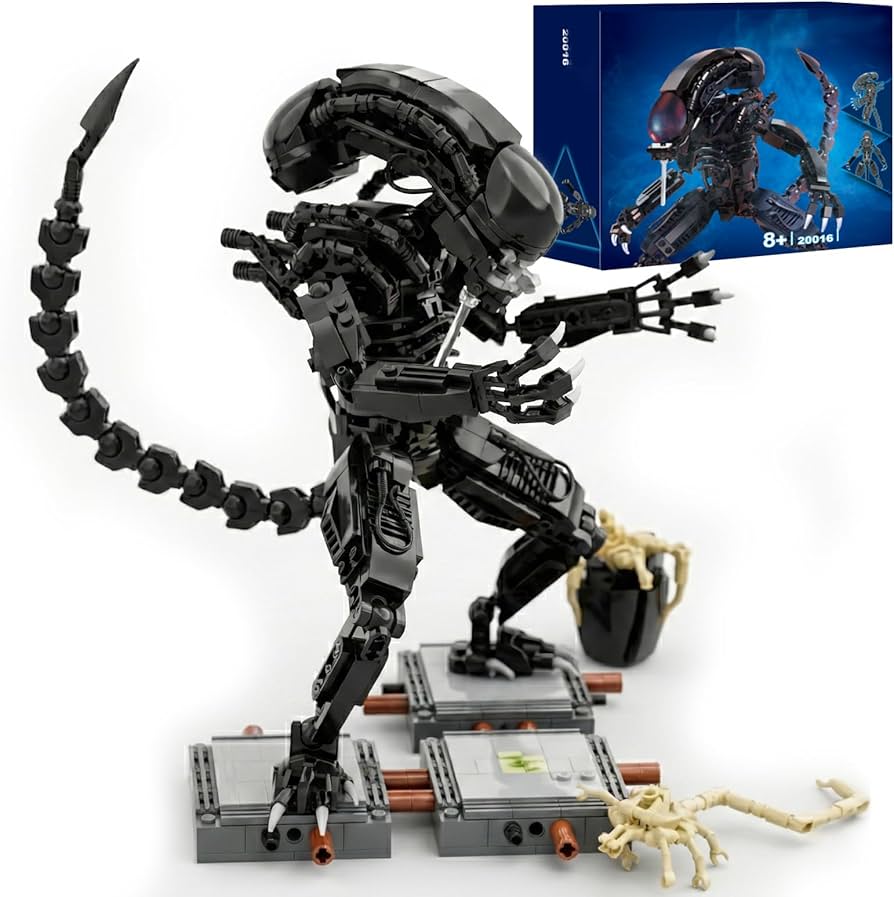 Amazon.com: Xenomorph Action Figure Building Kit Compatible with