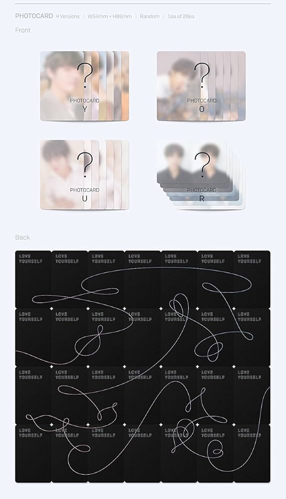 Amazon.com: BTS-[Love Yourself 轉'Tear'] 3rd Album 4 Ver SET CD+