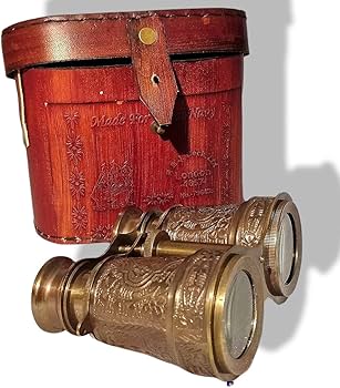 Amazon | Victoria Maritime 双眼鏡 レザーカバー付き アンティーク
