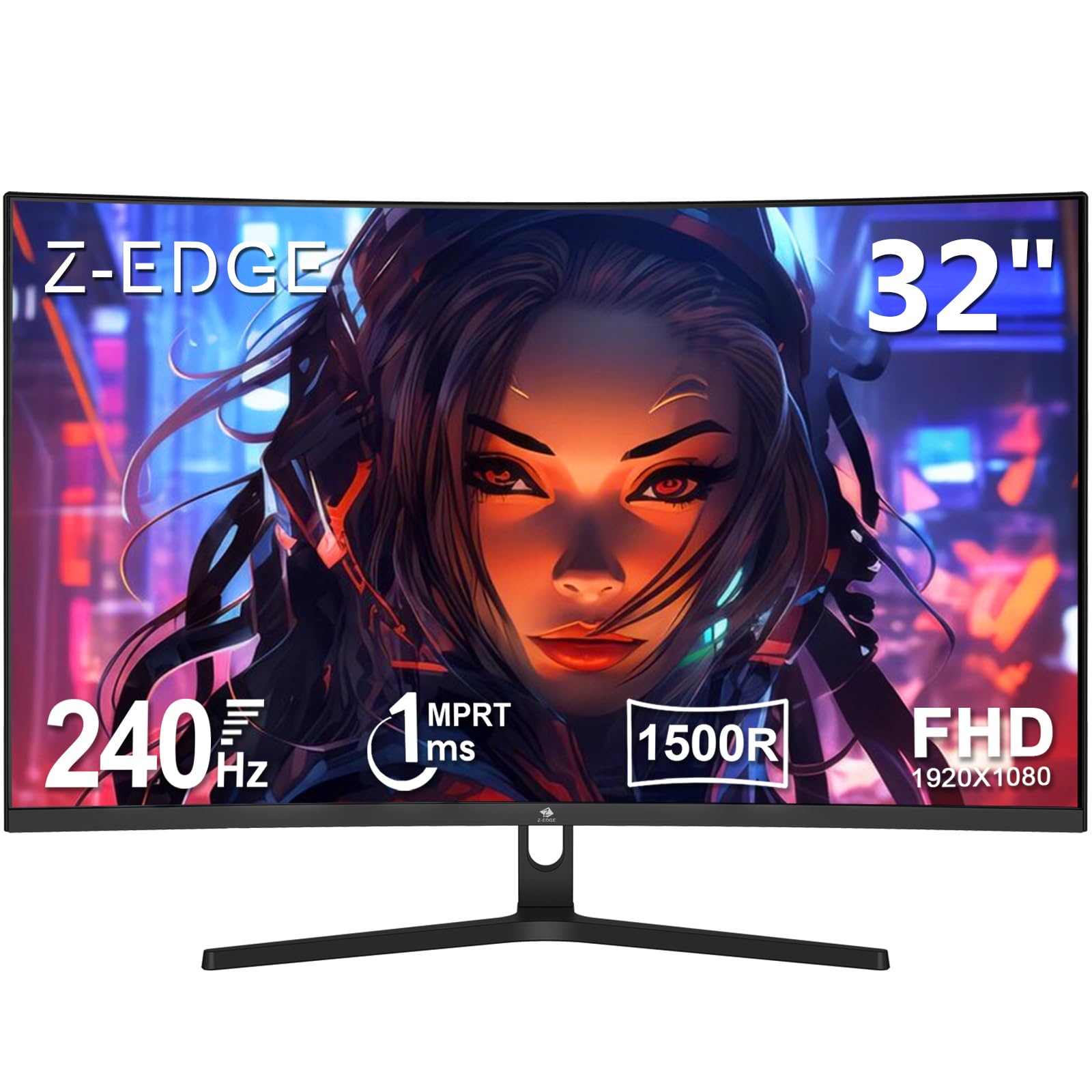 Amazon.co.jp: Z Z-Edge 32インチ ゲーミング モニター 240Hz 1ms 曲面