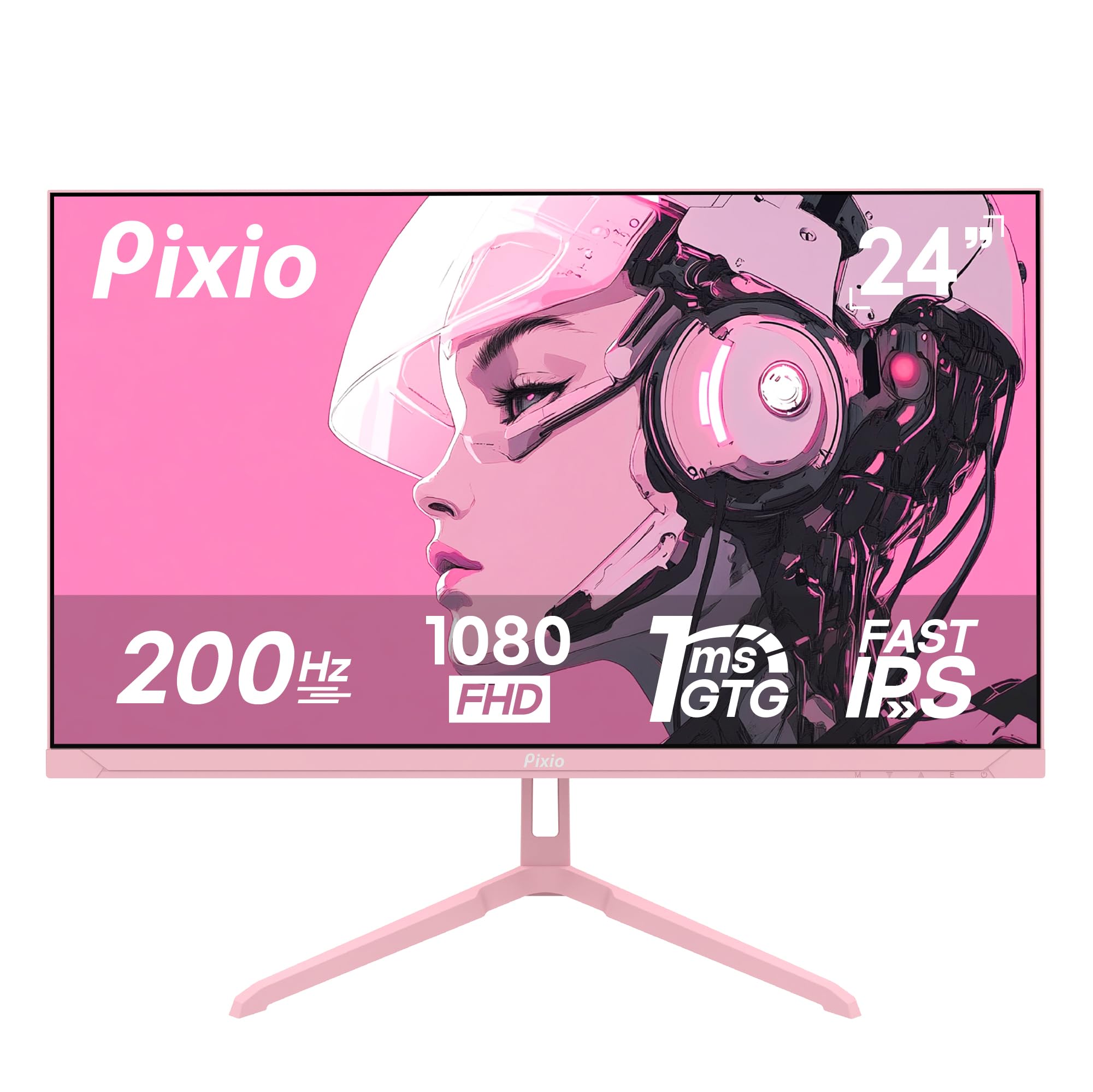 Amazon.com: Pixio PX248 Wave Pink 24 inch 200Hz Refresh Rate FHD