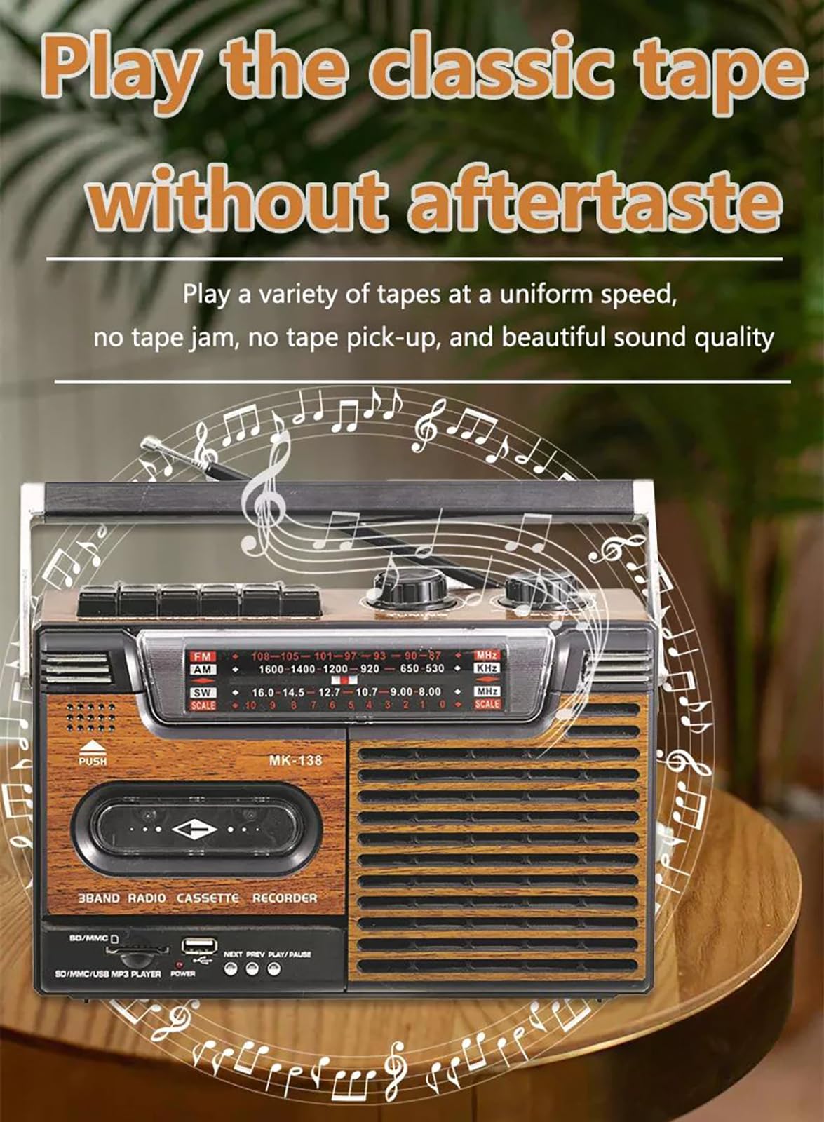 Amazon.co.jp: ポータブルカセットプレーヤーレコーダー、ノイズレス