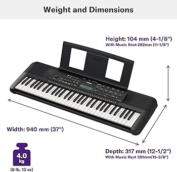 Amazon.com: Yamaha 61-Key Portable Keyboard for Beginners with