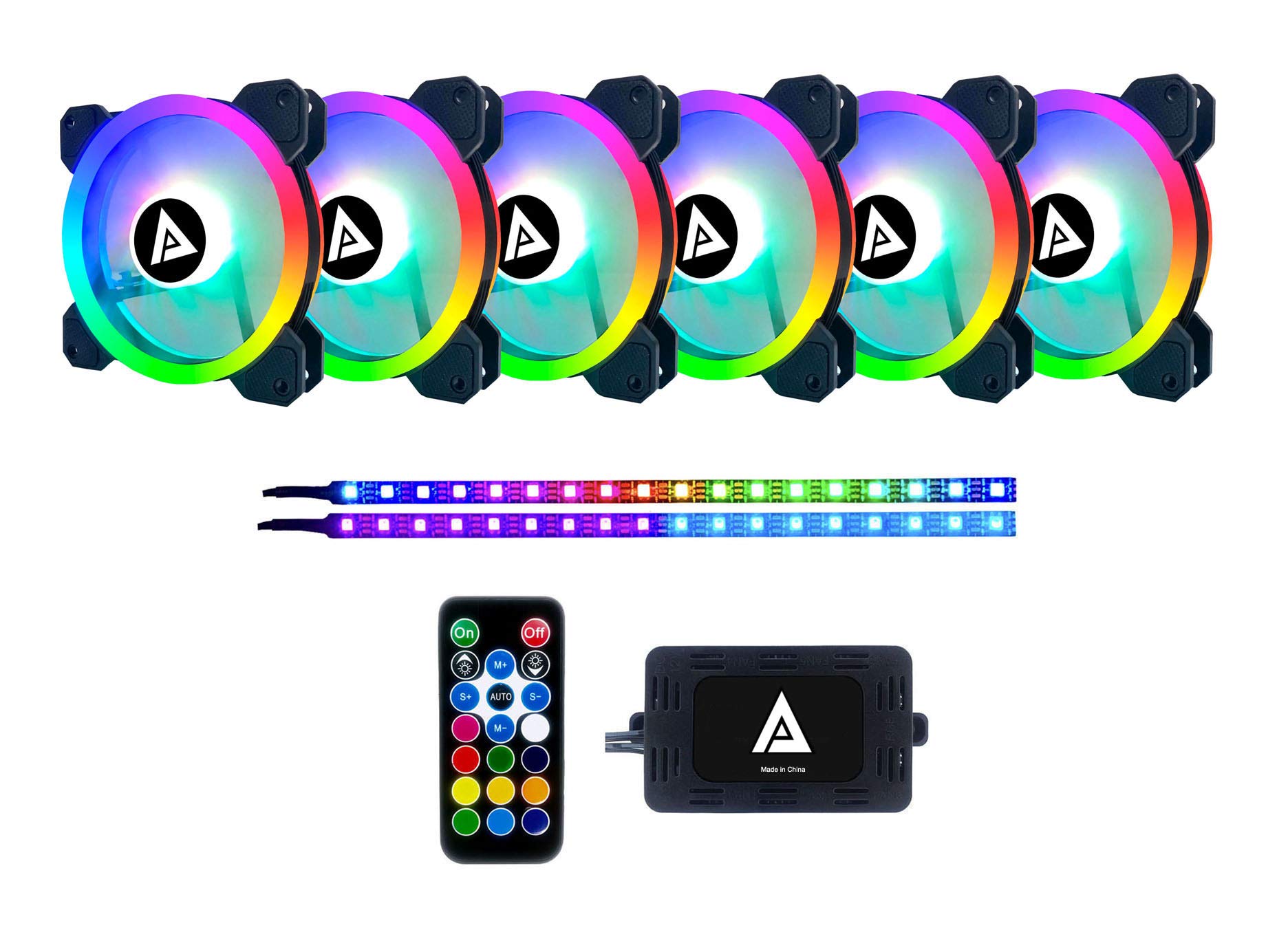 Amazon.com: Apevia TL612L2S-RGB Twilight 120mm Silent Dual-Ring