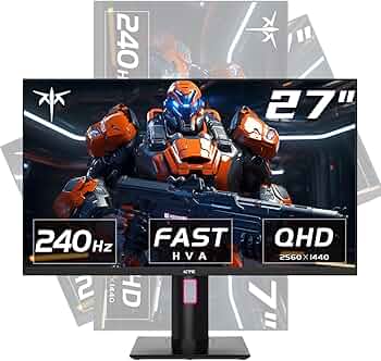 Amazon.com: KTC 27 Inch 240Hz Gaming Monitor, QHD 2560x1440