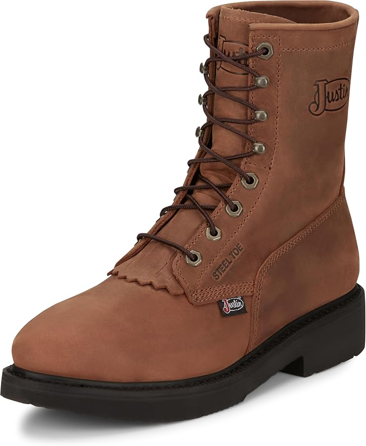 Amazon.com: Justin Work Livestock 8” Steel Toe Men's Industrial