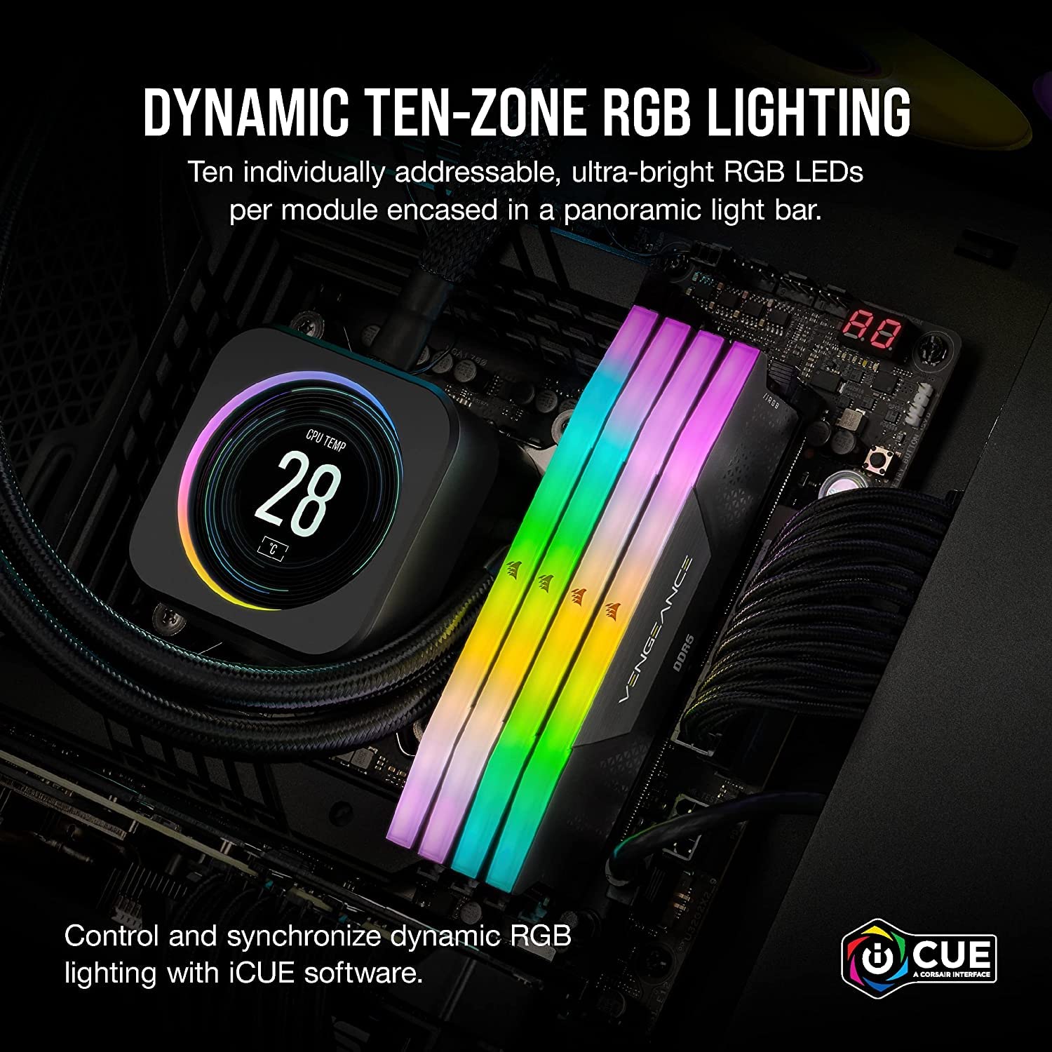 Amazon | CORSAIR DDR5-5600MHz デスクトップPC用メモリ VENGEANCE RGB