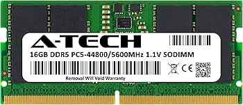 A-Tech 16GB DDR5 5600MHz PC5-44800 CL46 SODIMM 1.1V Non-ECC