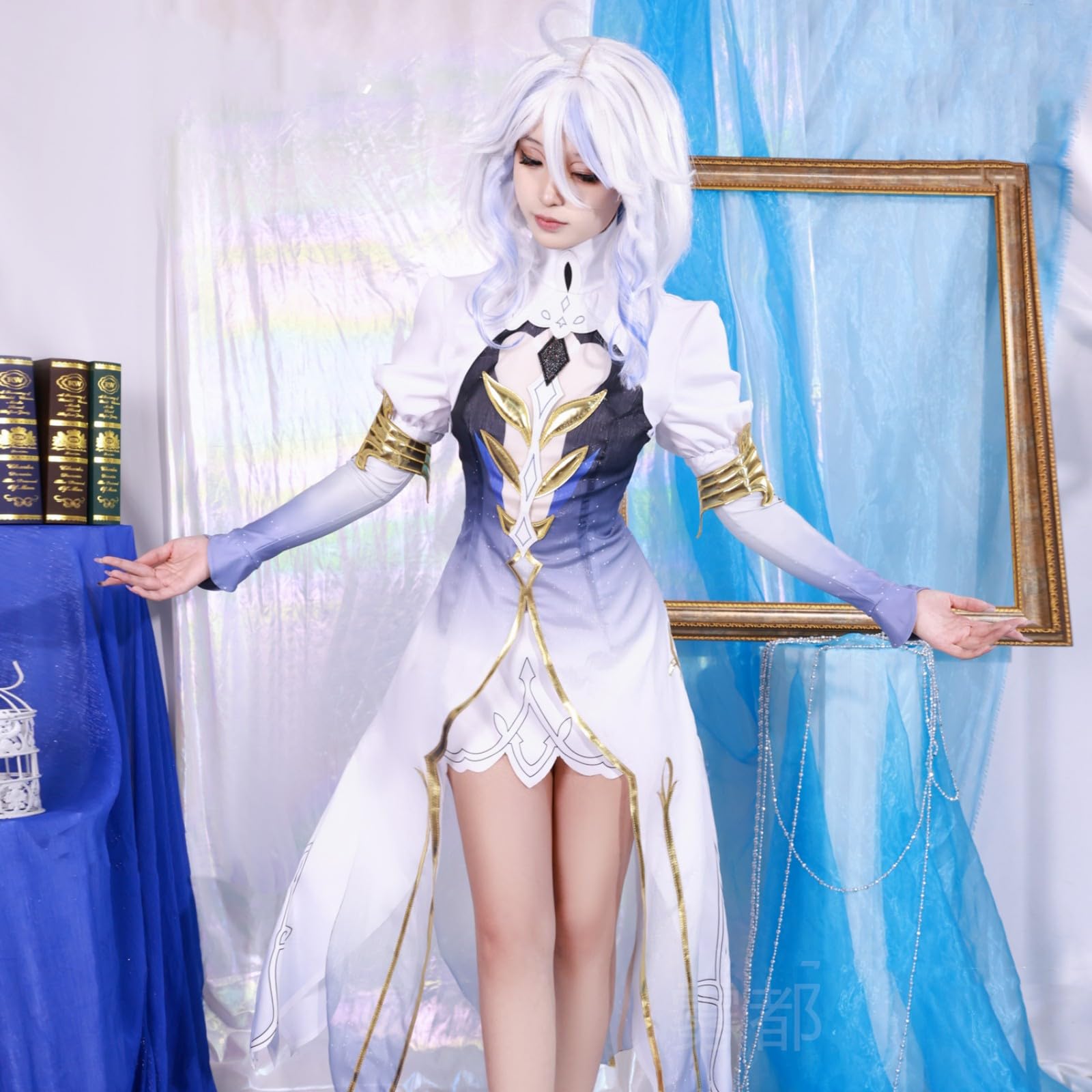 Amazon.co.jp: 原神 フォカロルス 水神 コスプレ 衣装 アクセサリー