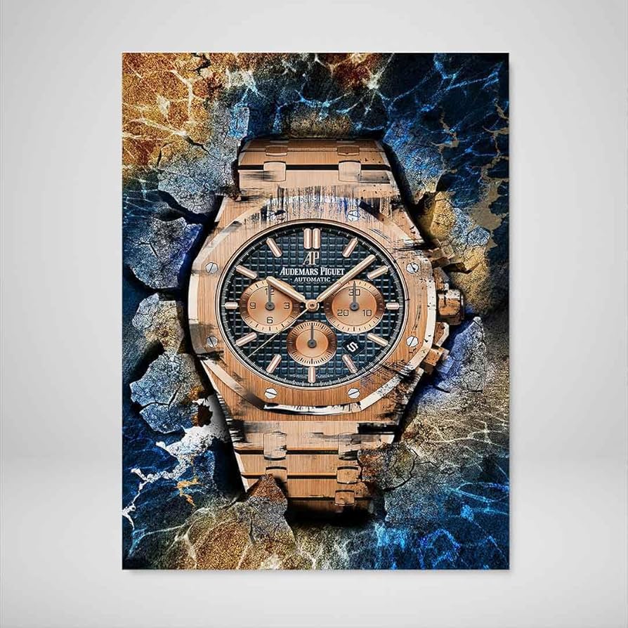 Amazon.com: DEVICI AP Royal Oak Chronograph 18K Gold inspired AP