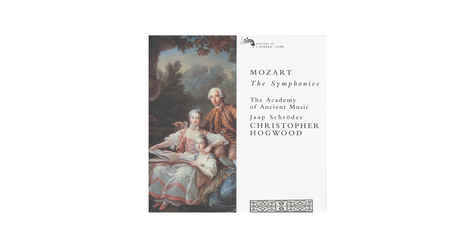 Jaap Schroder, Wolfgang Amadeus Mozart, Christopher Hogwood, The