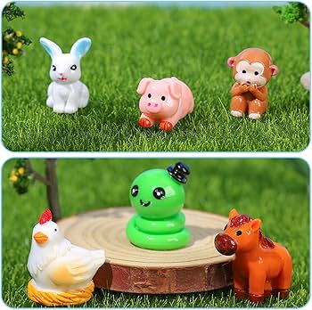 Amazon.co.jp: DeryArcle 干支 置物 12個 十二支セット かわいい