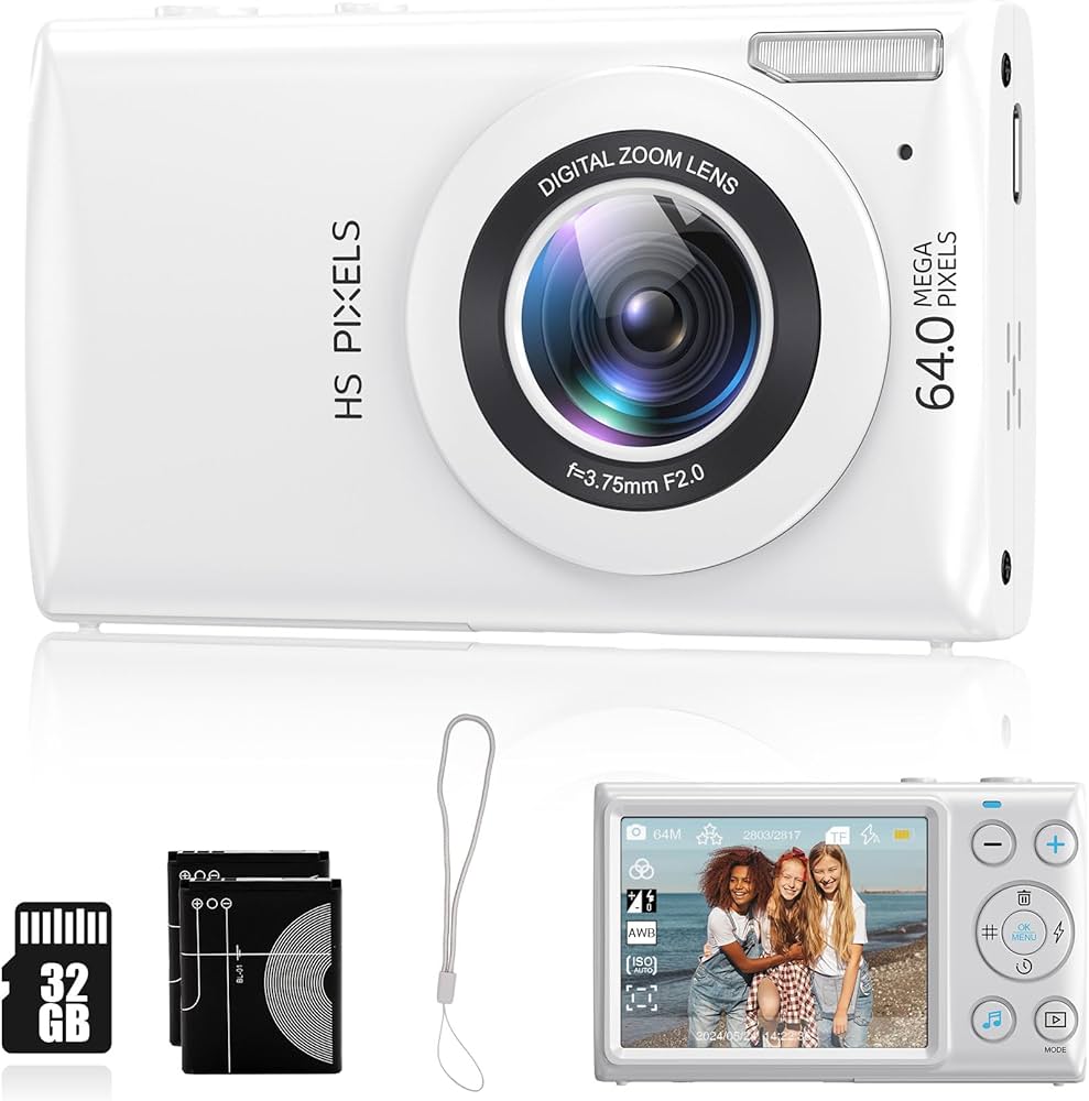 Amazon | デジタルカメラ 6400万画素 デジカメ1080P動画撮影 オート